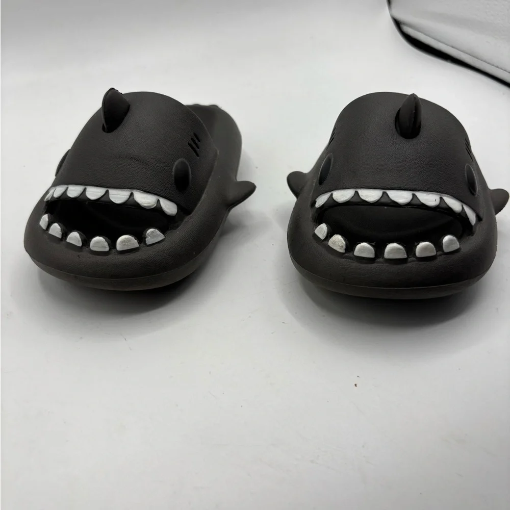 Kids Shark Slide Sandals Gray Size 150 (Approx. US Little Kid 8-9)